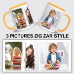 Personalised Picture Mug Custom 1–10 Images Zig Zar Design Photo & Text  For Gift - Image 4