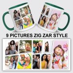 Personalised Picture Mug Custom 1–10 Images Zig Zar Design Photo & Text  For Gift - Image 10