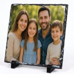 Personalised Photo Slate, Square-Shaped Rock Slate Pictures - Image 2