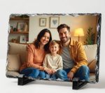 Personalised Photo Slate, Square-Shaped Rock Slate Pictures - Image 3