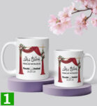 Personalised Islamic Couples Gift Mug Nikkah Anniversary Wedding Half His Deen - Image 2
