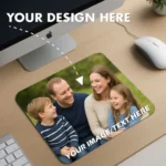 Custom Mouse Pad 218x180mm Personalized Photo Text Design Office Desk Mat Gift