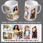 Custom Personalised Mug 11oz 1-10 Picture Cup Gift Any Occasion Text Logo Design