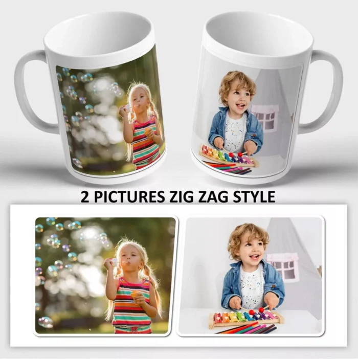 Personalised Custom Mug Gift 1 - 10 Pictures Text Cup Coffee Tea Present Photos - Image 3