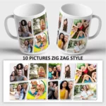Custom Personalised Mug 11oz 1-10 Picture Cup Gift Any Occasion Text Logo Design - Image 9