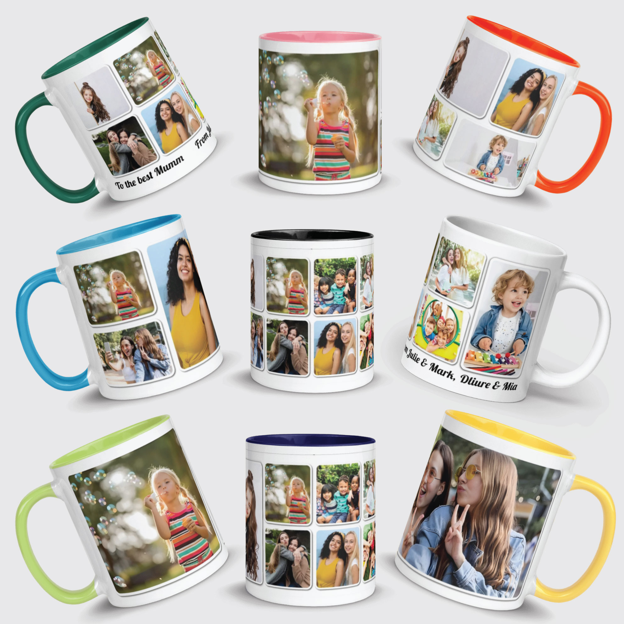10-ra-mug.jpg Personalised Custom Picture Mug Custom 1–10 Images Rectangles Style Design Any Photo & Text Personalised Gift Idea - Image 1