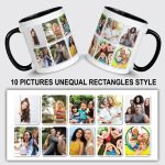 Personalised Custom Picture Mug Custom 1–10 Images Rectangles Style Design Any Photo & Text Personalised Gift Idea - Image 11