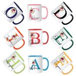 Personalised Custom Initial Name Mug Coffee Tea Cup For Unique Gift