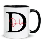 Personalised Initial Name Colour Mug Custom Coffee Tea Cup Gift for Him Her - Image 4