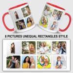 Personalised Custom Picture Mug Custom 1–10 Images Rectangles Style Design Any Photo & Text Personalised Gift Idea - Image 9