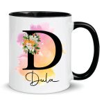 Personalised Custom Mug Stylish Initial with Name Unique Gift Idea - Image 2