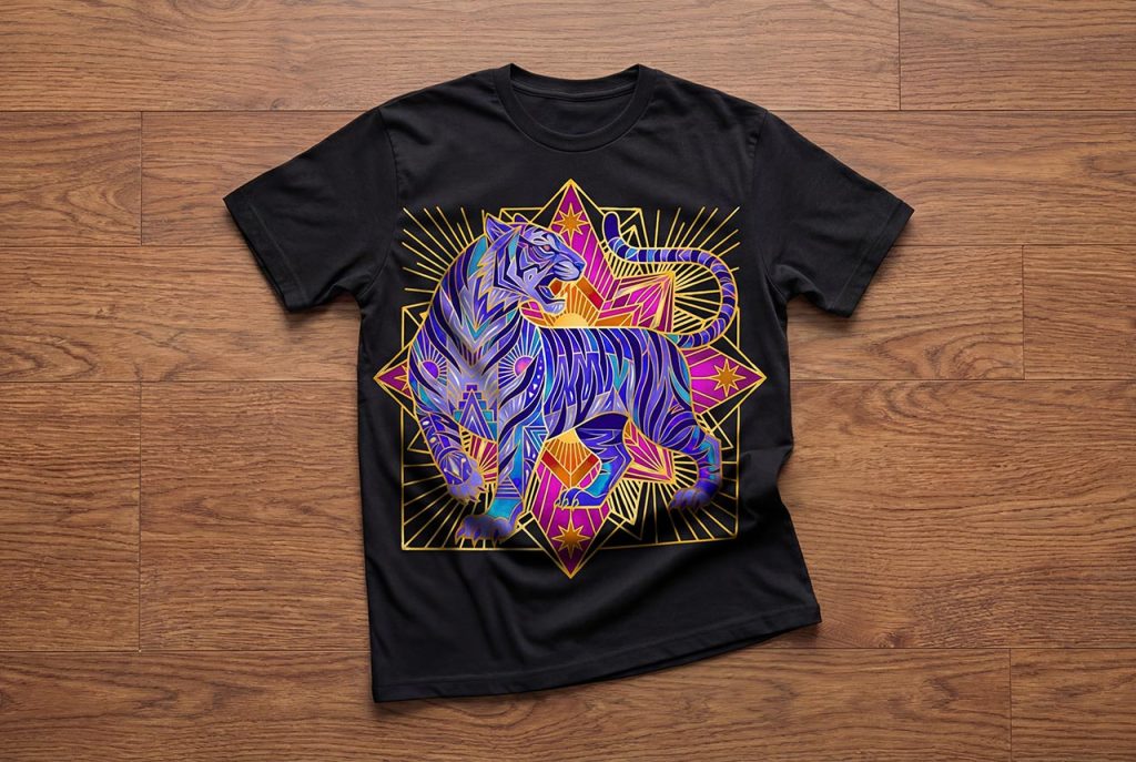 DTF Printed Apparel Custom T Shirts Different Colours