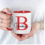 Personalised Initial Name Colour Mug Custom Coffee Tea Cup Gift for Him Her - Image 15