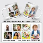 Personalised Custom Picture Mug Custom 1–10 Images Rectangles Style Design Any Photo & Text Personalised Gift Idea - Image 8