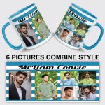 Personalised Mug, Coloured Inner and Handle Mug Stylish Initial with Name, Gift for Birthday - Image 13