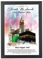 Personalised Photo Frame with Any Photo Pictures Text Logo For Umrah