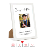 Personalised Photo Frame with Any Photo Pictures Text Logo For Graduation