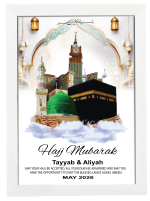 Personalised Photo Frame with Any Photo Pictures Text Logo For Hajj