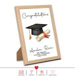 Personalised Photo Frame with Any Photo Pictures Text Logo For Graduation
