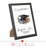 Personalised Photo Frame with Any Photo Pictures Text Logo For Graduation