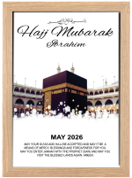 Personalised Photo Frame with Any Photo Pictures Text Logo For Hajj
