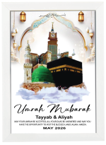 Personalised Photo Frame with Any Photo Pictures Text Logo For Umrah