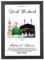 Personalised Photo Frame with Any Photo Pictures Text Logo For Umrah