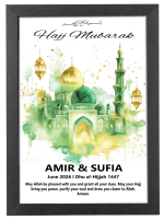 Personalised Photo Frame with Any Photo Pictures Text Logo For Hajj