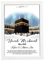 Personalised Photo Frame with Any Photo Pictures Text Logo For Umrah