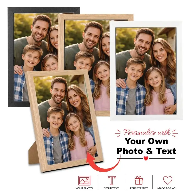 Personalised Photo Frame for Birthday gift in UK
