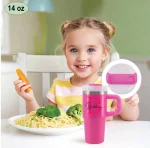 Personalised 14oz stainless steel kids tumbler mockup