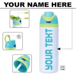 Custom water bottle featuring a personalised name