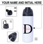Custom personalised water bottle for office use