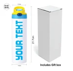 Personalised water bottle gift box