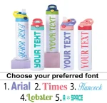 Personalised water bottle with custom design