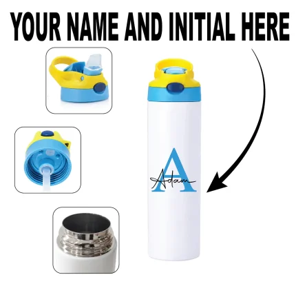 Personalised stainless steel water bottle